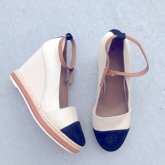 TORY BURCH wedges ankle strap - Picture 1 of 9